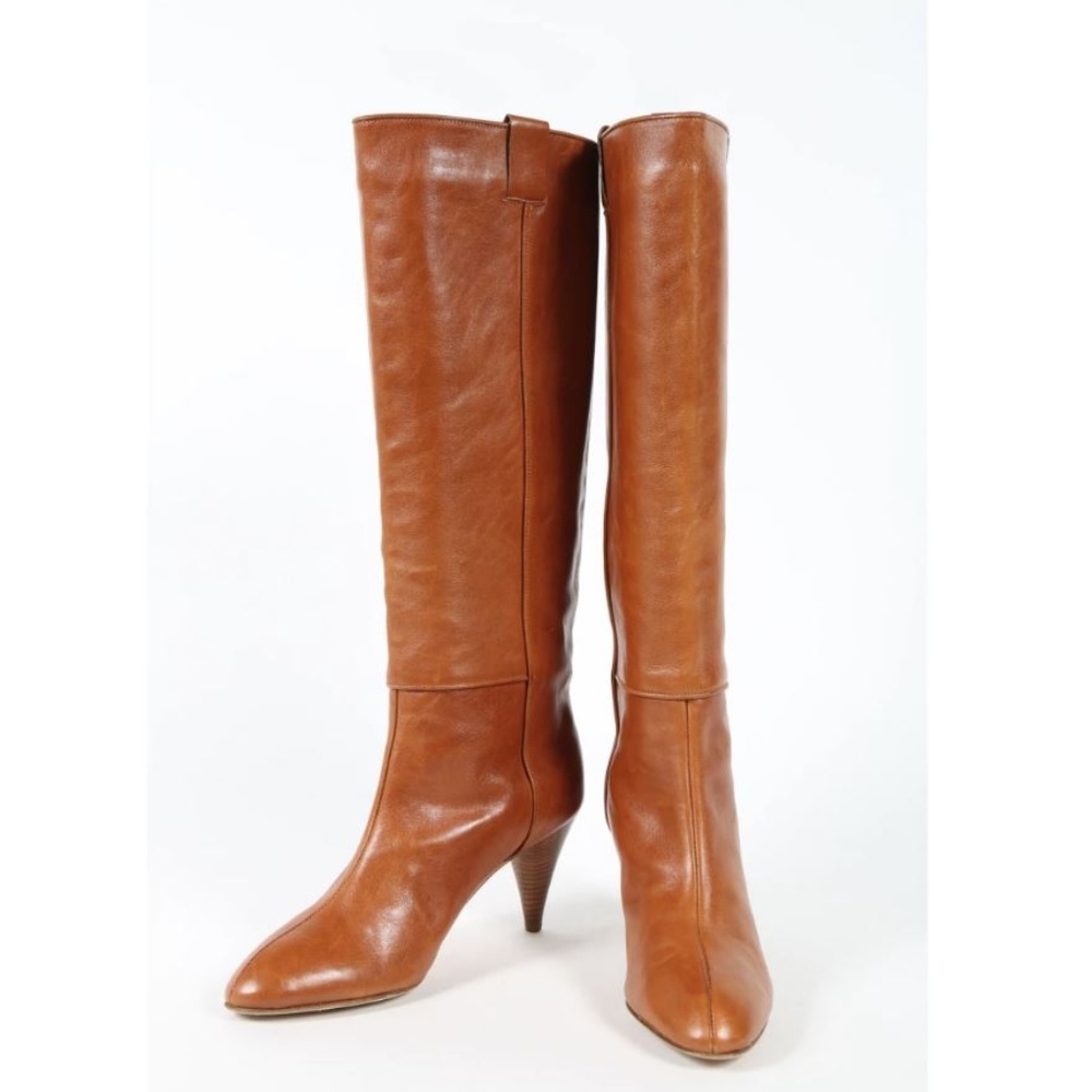 Loeffler Randall leather brown riding boots sz 6.5